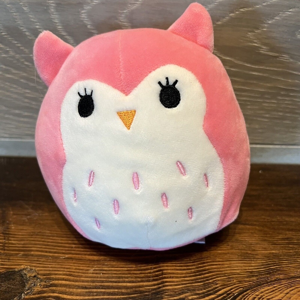 Squishmallow 5" Francesca the Pink Owl Kellytoy‎ Plush 2019